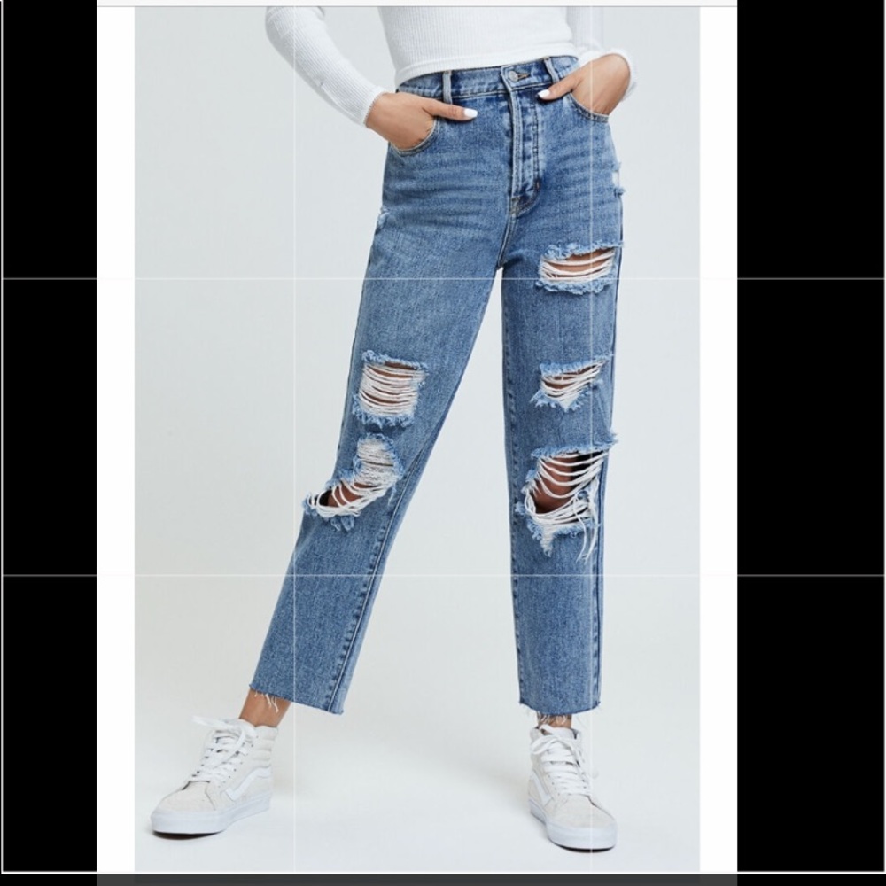 High Rise PacSun Straight Jeans